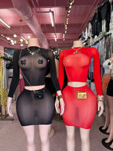 See Right Through Me Sheer Skirt Set