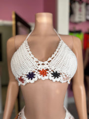 Waterfalls Coverup Knitted Skirt Set
