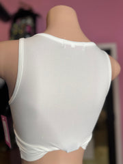 Naked Graphic Top Only- White
