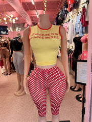 Americas Sweetheart Top- Yellow/Red