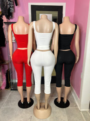 Refined Relaxation Capri Set- Various Colors