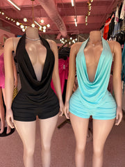 💧 Drip & Drape Halter & Short Set