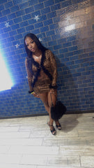 Fur-tastic Leopard Skirt Set