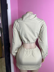 Get On My Level Windbreaker Skirt Set- Various Colors