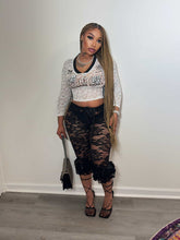 Inspired By Me Lace Capris- Black