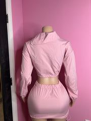 Get On My Level Windbreaker Skirt Set- Various Colors