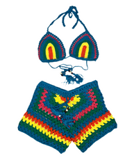 Boho Chic Crochet Swim Set- Multi