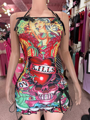 Kills & Love Hardy Dress- Black
