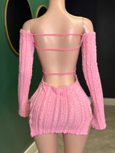 Fuzzy Gal Mini Dress- Pink
