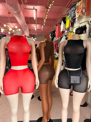 Liquid Sleeveless Short Set