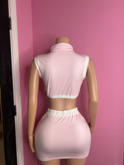 Taking Off Windbreaker Skirt Set- Various Colors