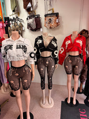 Major League Baddie Cropped Drawstring Jacket - all three colors