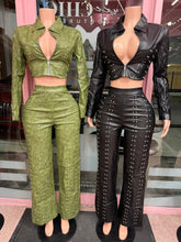 Studded Status Faux Leather Set