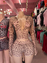 Gam Gia Jacket & Short Set- Tan Leopard