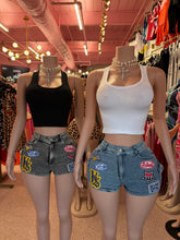 Fast Lane Patch Denim Shorts