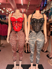 Spotted & Unbothered Legging- Leopard