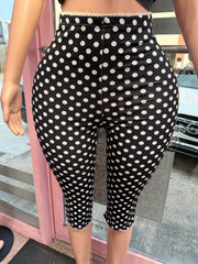 Polka Capri – Black/White