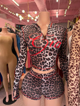 Gam Gia Jacket & Short Set- Leopard