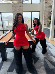 HOT Topic Mini Dress-Red