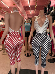 Spotted Trouble Halter Set