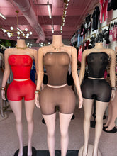 Liquid Tube Mesh Short Set