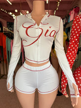 Gam Gia Jacket & Short Set- White