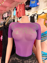Heavenly Angels Short Sleeve Top- Purple