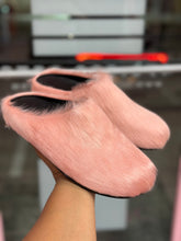 Fuzzy Slipper Slides- Peach
