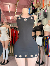 Center Of Attention Mini Halter Dress – Black