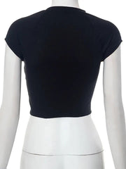 Lengendary Vintage Crop Top- Black