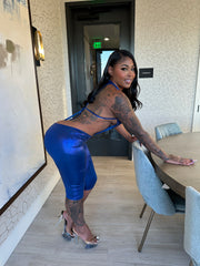 No Apologies Bodysuit Set- Blue