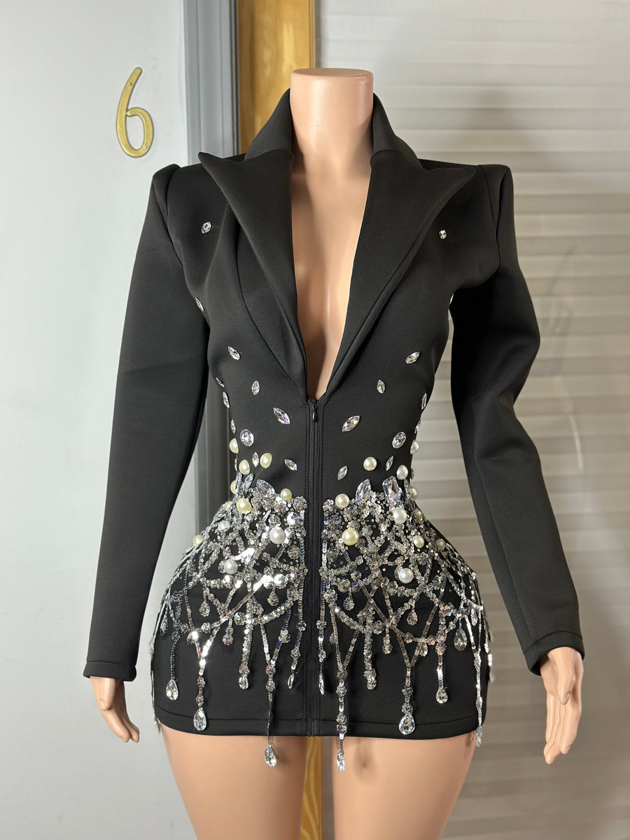 VASIRENNE PURE PEARL BLAZER DRESS main image 1