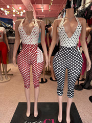 Spotted Trouble Halter Set