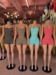 Striped Tank Romper – Everyday Snatched Fit Romper