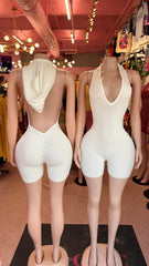 Hood Rich Romper - White