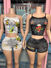 Hardy Lace Trim Cami Top & Short Set- Various Colors