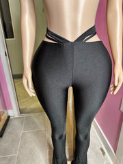 Here For The Party Pant Set- Black