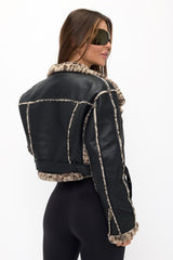 Cold Hearted Leopard Moto Jacket