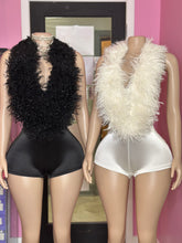 Make An Appearance Halter Neck Mongolian Fur Bodysuit- Various Colors