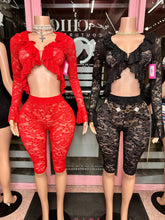 Laced Intentions Long Sleeve Capri Set- Various Colors
