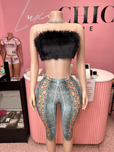 Scandalous Snake Capri Leggings- Multi