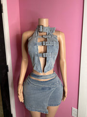 Classic Blue Denim Dream Skort Set