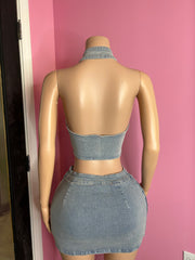 Classic Blue Denim Dream Skort Set