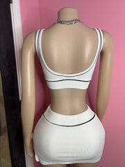 Always Cute Skirt Set- White