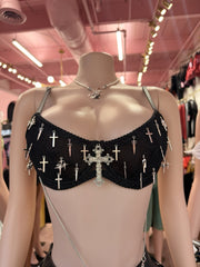 Blessed & Dangerous Bralette – Black