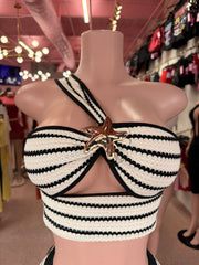 Star Of The Shore Short Set – Black/White