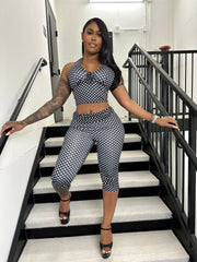 Perfectly Spotted Baddie Set – Black/White