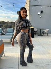 Melted Minerals Pant Set- Acid Black