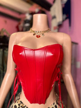 Sculpted Mami Corset- Red