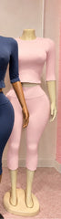 Everyday Fine Capri Set – Burgundy / Mocha / Dusty Navy / Baby Pink